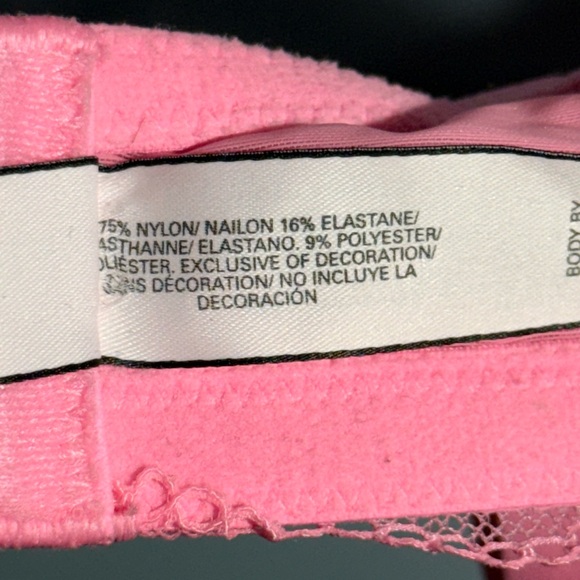 Pink Flower Lace Bra - Picture 12 of 13